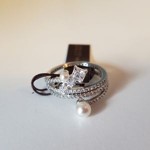 Henri Bendel Silver Silver Rings Size 8